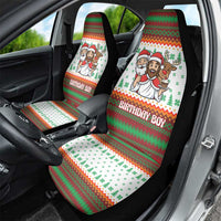 Christmas Jesus Birthday Boy Car Seat Cover Xmas Holiday Patterns - Wonder Print Shop