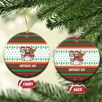 Christmas Jesus Birthday Boy Ceramic Ornament Xmas Holiday Patterns - Wonder Print Shop
