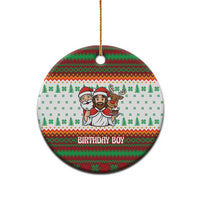 Christmas Jesus Birthday Boy Ceramic Ornament Xmas Holiday Patterns - Wonder Print Shop
