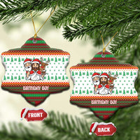 Christmas Jesus Birthday Boy Ceramic Ornament Xmas Holiday Patterns - Wonder Print Shop
