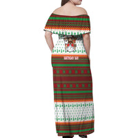 Christmas Jesus Birthday Boy Family Matching Off Shoulder Maxi Dress and Hawaiian Shirt Xmas Holiday Patterns - Wonder Print Shop