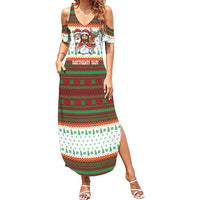 Christmas Jesus Birthday Boy Family Matching Summer Maxi Dress and Hawaiian Shirt Xmas Holiday Patterns - Wonder Print Shop