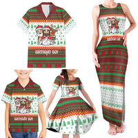 Christmas Jesus Birthday Boy Family Matching Tank Maxi Dress and Hawaiian Shirt Xmas Holiday Patterns - Wonder Print Shop