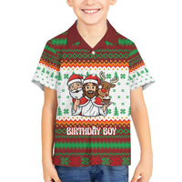 Christmas Jesus Birthday Boy Kid Hawaiian Shirt Xmas Holiday Patterns - Wonder Print Shop