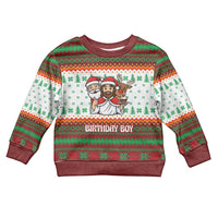 Christmas Jesus Birthday Boy Kid Ugly Christmas Sweater Xmas Holiday Patterns - Wonder Print Shop