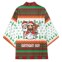Christmas Jesus Birthday Boy Kimono Xmas Holiday Patterns - Wonder Print Shop