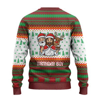 Christmas Jesus Birthday Boy Ugly Christmas Sweater Xmas Holiday Patterns - Wonder Print Shop