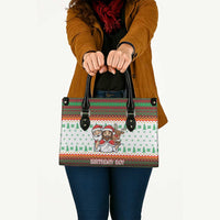 Christmas Jesus Birthday Boy Leather Bag Xmas Holiday Patterns - Wonder Print Shop