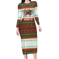 Christmas Jesus Birthday Boy Long Sleeve Bodycon Dress Xmas Holiday Patterns - Wonder Print Shop
