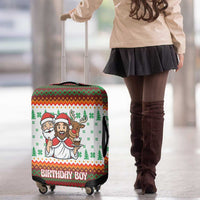 Christmas Jesus Birthday Boy Luggage Cover Xmas Holiday Patterns - Wonder Print Shop