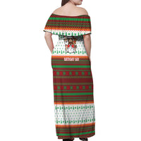 Christmas Jesus Birthday Boy Off Shoulder Maxi Dress Xmas Holiday Patterns - Wonder Print Shop