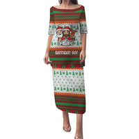Christmas Jesus Birthday Boy Puletasi Xmas Holiday Patterns - Wonder Print Shop
