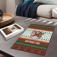 Christmas Jesus Birthday Boy Puzzle Xmas Holiday Patterns - Wonder Print Shop