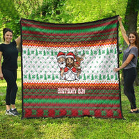 Christmas Jesus Birthday Boy Quilt Xmas Holiday Patterns - Wonder Print Shop