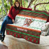 Christmas Jesus Birthday Boy Quilt Xmas Holiday Patterns - Wonder Print Shop