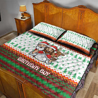 Christmas Jesus Birthday Boy Quilt Bed Set Xmas Holiday Patterns - Wonder Print Shop