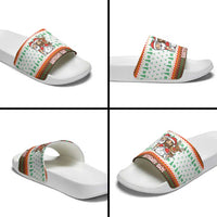 Christmas Jesus Birthday Boy Slide Sandals Xmas Holiday Patterns - Wonder Print Shop