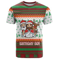 Christmas Jesus Birthday Boy T Shirt Xmas Holiday Patterns - Wonder Print Shop
