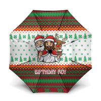 Christmas Jesus Birthday Boy Umbrella Xmas Holiday Patterns - Wonder Print Shop