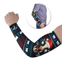 Lovely Cow Christmas Arm Sleeves Xmas Holiday Patterns - Wonder Print Shop