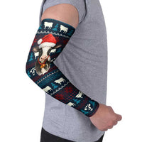 Lovely Cow Christmas Arm Sleeves Xmas Holiday Patterns - Wonder Print Shop