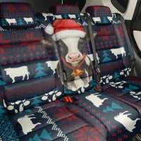 Lovely Cow Christmas Back Car Seat Cover Xmas Holiday Patterns - Wonder Print Shop