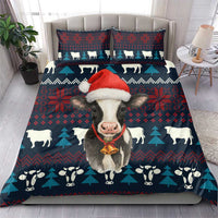 Lovely Cow Christmas Bedding Set Xmas Holiday Patterns - Wonder Print Shop