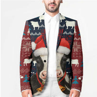 Lovely Cow Christmas Blazer Xmas Holiday Patterns - Wonder Print Shop