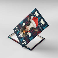 Lovely Cow Christmas Canvas Wall Art Xmas Holiday Patterns - Wonder Print Shop