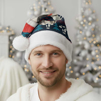Lovely Cow Christmas Santa Hat Xmas Holiday Patterns - Wonder Print Shop