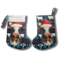 Lovely Cow Christmas Stocking Xmas Holiday Patterns - Wonder Print Shop