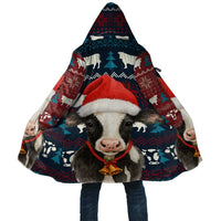 Lovely Cow Christmas Cloak Xmas Holiday Patterns - Wonder Print Shop