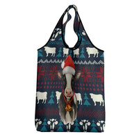 Lovely Cow Christmas Grocery Bag Xmas Holiday Patterns - Wonder Print Shop