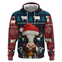 Lovely Cow Christmas Hoodie Xmas Holiday Patterns - Wonder Print Shop
