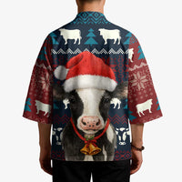 Lovely Cow Christmas Kimono Xmas Holiday Patterns - Wonder Print Shop