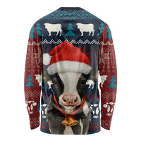 Lovely Cow Christmas Long Sleeve Shirt Xmas Holiday Patterns - Wonder Print Shop