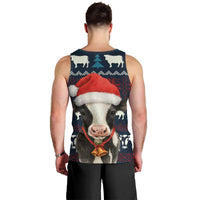 Lovely Cow Christmas Men Tank Top Xmas Holiday Patterns - Wonder Print Shop
