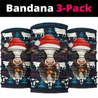 Lovely Cow Christmas Neck Gaiter Xmas Holiday Patterns - Wonder Print Shop
