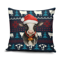 Lovely Cow Christmas Pillow Cover Xmas Holiday Patterns - Wonder Print Shop