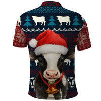 Lovely Cow Christmas Polo Shirt Xmas Holiday Patterns - Wonder Print Shop