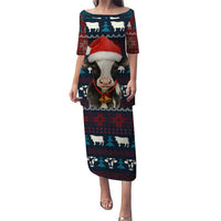 Lovely Cow Christmas Puletasi Xmas Holiday Patterns - Wonder Print Shop
