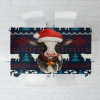 Lovely Cow Christmas Tablecloth Xmas Holiday Patterns - Wonder Print Shop