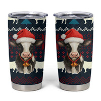 Lovely Cow Christmas Tumbler Cup Xmas Holiday Patterns - Wonder Print Shop