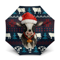 Lovely Cow Christmas Umbrella Xmas Holiday Patterns - Wonder Print Shop