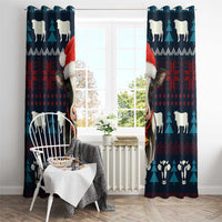 Lovely Cow Christmas Window Curtain Xmas Holiday Patterns - undefined