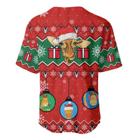 Lovely Giraffe Christmas Baseball Jersey Xmas Holiday Patterns - Wonder Print Shop