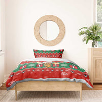 Lovely Giraffe Christmas Bedding Set Xmas Holiday Patterns - Wonder Print Shop