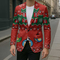 Lovely Giraffe Christmas Blazer Xmas Holiday Patterns - Wonder Print Shop
