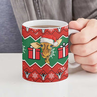 Lovely Giraffe Christmas Ceramic Mug Xmas Holiday Patterns - Wonder Print Shop