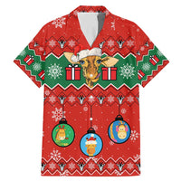 Lovely Giraffe Christmas Family Matching Mermaid Dress and Hawaiian Shirt Xmas Holiday Patterns - Wonder Print Shop